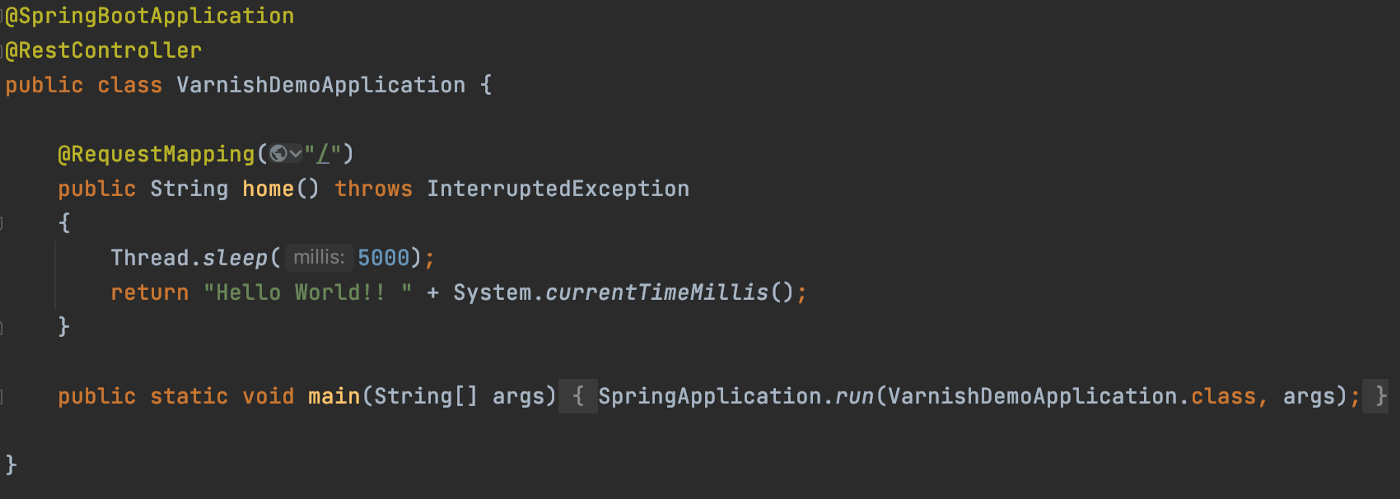 rest code sample